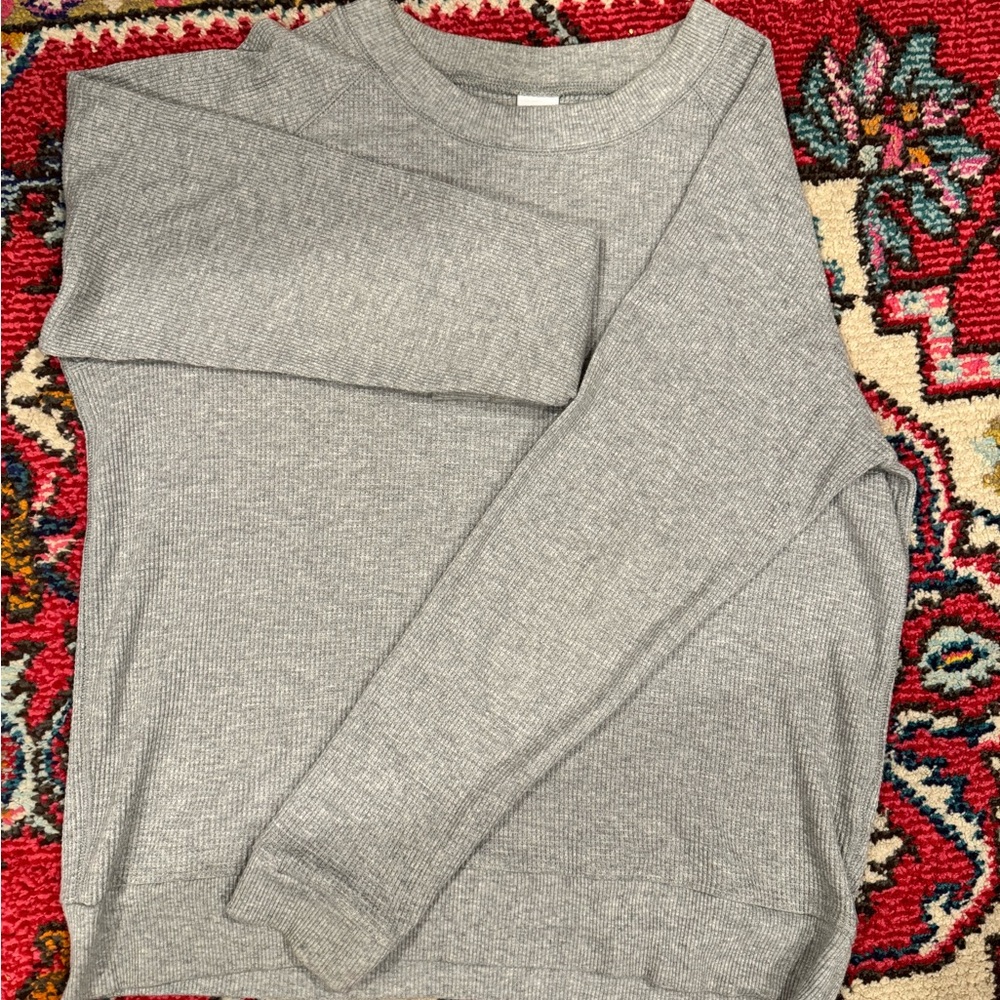 TNA grey long sleeve women’s size Medium